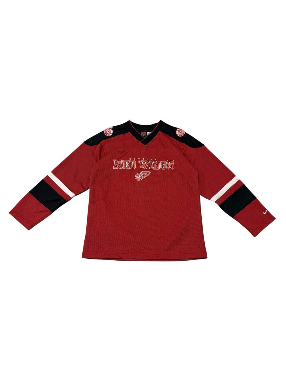 Vintage Nike Team Detroit Red Wings Hockey Jersey Youth Medium (Size 12/14)